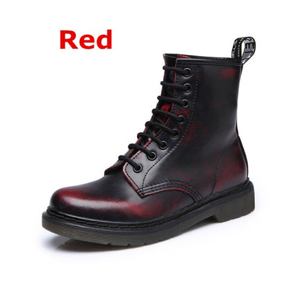 Men Boots  Spring Ankle Boots Shoes Winter Genuine Leather Shoes Man Punk Casual Riding Equestr Botas Hombre Plus Size 46