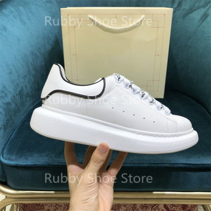 White Shoes Sneakers Designer Brand Luxury Women Platform Mcqueen Couple Shoes  for Men Chaussure Femme Zapatos De Mujer RB5