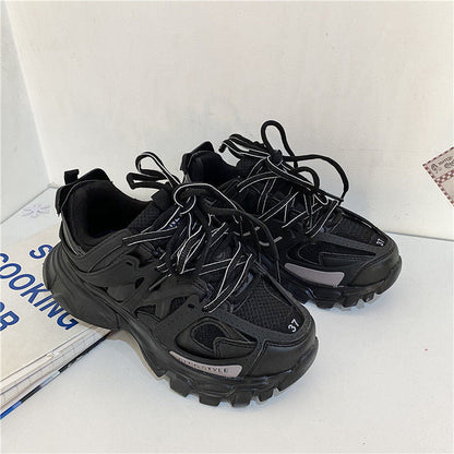 Streetstyle Ulzzang Women Men Chunky Sneakers  Breathable Designer Unisex Sport Shoes Classic Ladies Trainers Plus Size 42