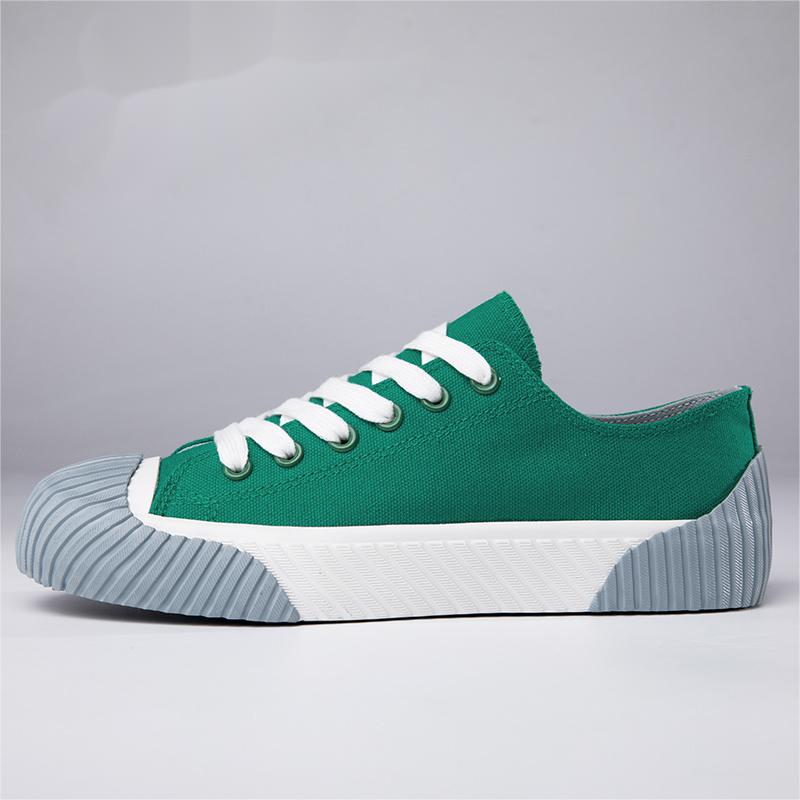 xiangtuibao New Women Sneakers Fashion Concise Canvas Shoes Mixed Colors Comfortable Casual Shoes Women Low Top Platform Sneakers