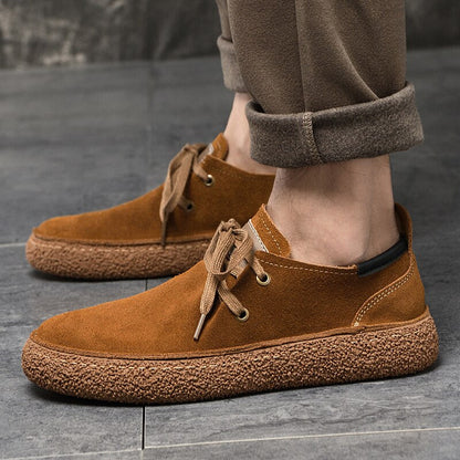 xiangtuibao New Casual Shoes Men Suede Leather Casual Sneakers Mens Good Quality Walking Shoes Man Fashion Youth Casual Shoe