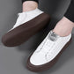 Spring Autumn Men Casual Lace-Up Sneakers Fashion Board Round Toe Comfy  Shoes Men's Outdoor Walking Thick Bottom Sneakers