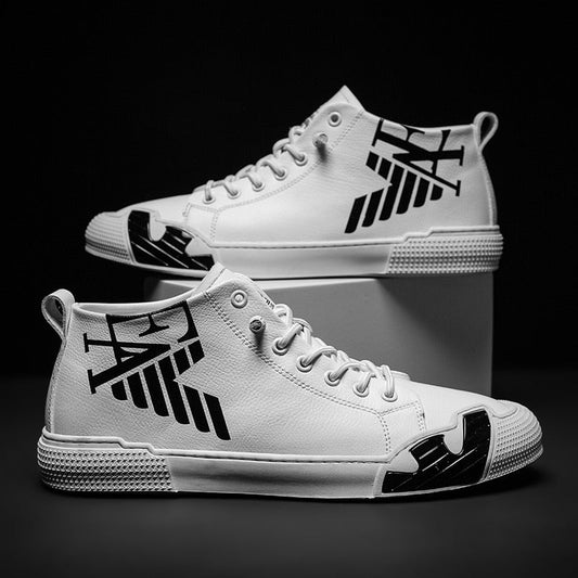 High Quality Luxury Man Shoes Streetwear Hip Hop Mens Sneakers Designer Comfort Mens White Sneakers High Top baskets homme luxe