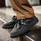 Stylish Black Men Trendy Sneakers Casual Shell Toe Designer Shoes Men Platform Microfiber Streetwear Autumn Mens Casual Shoes