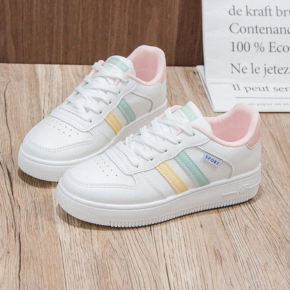 Women Platform Shoes Fashion Sneakers Woman Casual Shoes High Qualtiy PU Ladies White Shoes Increased Female Trainers Promotion