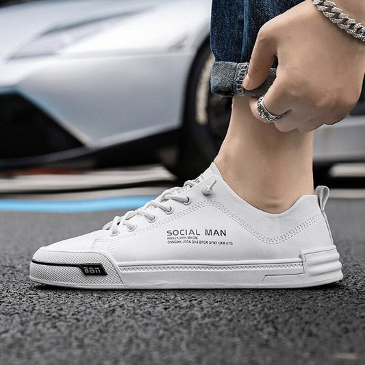 xiangtuibao Summer New Mens Shoes Casual Sneakers Fashion Small White Shoes Concise Comfortable Flat Sneakers Low Top Walking Shoes