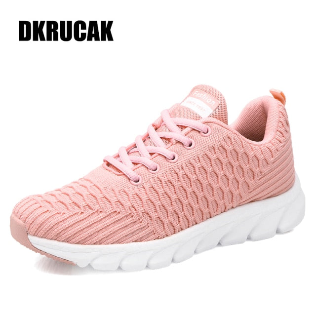 xiangtuibao   Mesh Women Sneakers Breathable Women Flat Shoes Lightweight Casual Shoes Ladies Lace-up Deportivas Mujer Chaussures Femme