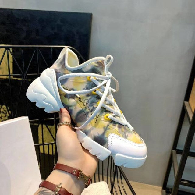 xiangtuibao   Dad Shoes New Height Increasing Shoes for Women Chunky Sneakers Platform Shoes Women Shoes Woman Vulcanize Shoes