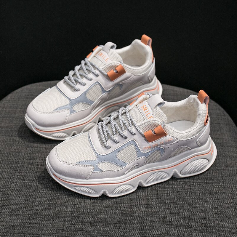 GHJIOL  Women Shoes Spring Women's Shoes Platform Ladies Sneakers Chunky Sneakers Shoes Casual Women Shoe Women Snekaers