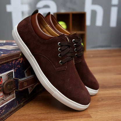 xiangtuibao Spring/Autumn New Men Shoes Fashion Sneakers Casual Luxury Shoes Men Cow Suede Lace-up Low-cut High Quality Plus Size 38-49