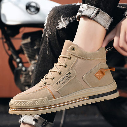 Men's high-top tooling Martin boots sneakers Zapatillas Hombres increased casual shoes lace-up old shoes outdoor jogging shoes