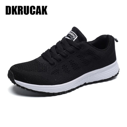 xiangtuibao   Mesh Women Sneakers Breathable Women Flat Shoes Lightweight Casual Shoes Ladies Lace-up Deportivas Mujer Chaussures Femme