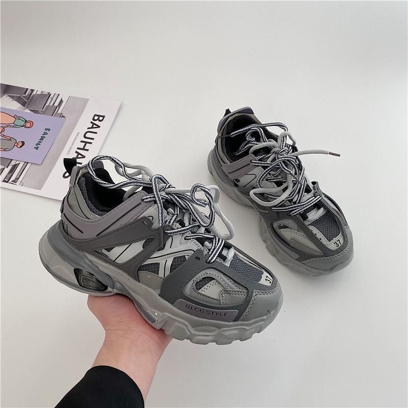 Streetstyle Ulzzang Women Men Chunky Sneakers  Breathable Designer Unisex Sport Shoes Classic Ladies Trainers Plus Size 42