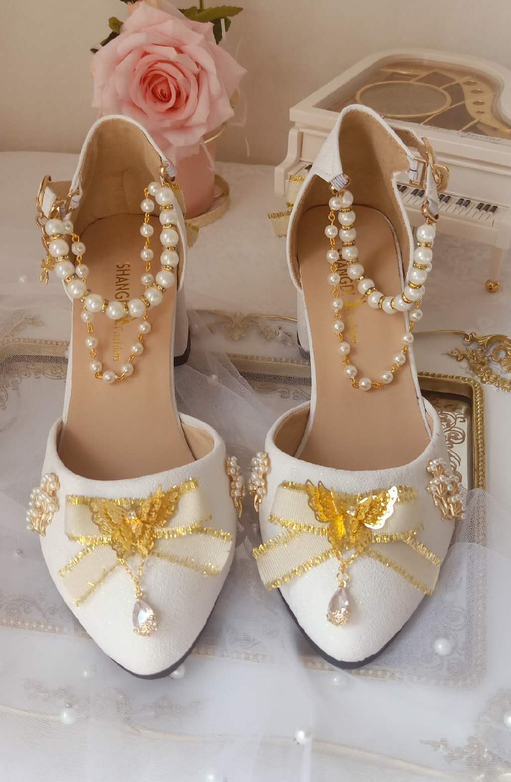 xiangtuibao Japanese sweet lolita shoes kawaii girl round head high heel shallow mouth kawaii shoes cosplay loli daily single shoes