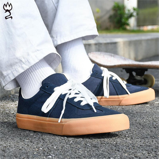 xiangtuibao Blue Skate Casual Shoes Walking Suede Sneakers for Men Skateboarding Shoe BMX Unisex Tennis Big Size Feetwear BMX