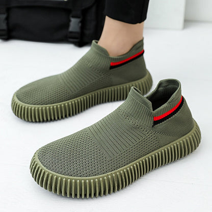 xiangtuibao Outdoor Flat Shoes Spring Casual Shoes Non-slip Walking Shoes for Mens Fashion Sneakers Classic Trendy Men's Shoes