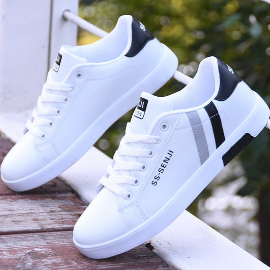 Trendy Men's Sneakers Casual Shoes Men Sports White Tenis Masculino Lace-Up Moccasin Shoes For Men Running Walking Sneakers