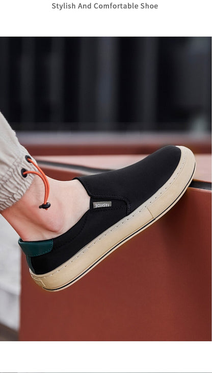 xiangtuibao Men Casual Shoes New Hot Sale Non-slip Canvas Shoes Men's Fashion Sneaker Men's Comfortable Flats Shoes Male Stylish Sneakers