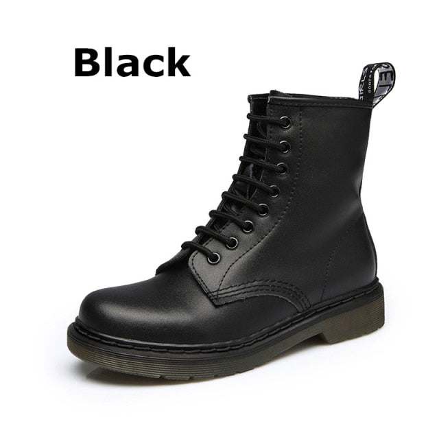 Men Boots  Spring Ankle Boots Shoes Winter Genuine Leather Shoes Man Punk Casual Riding Equestr Botas Hombre Plus Size 46