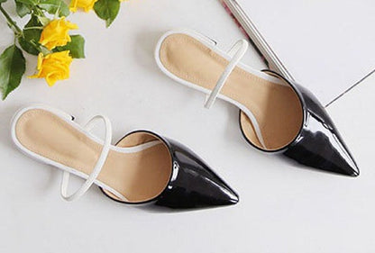 Pointed flat slippers Female summer fashion  new toe cap wear Cool drag girl Women's half slippers