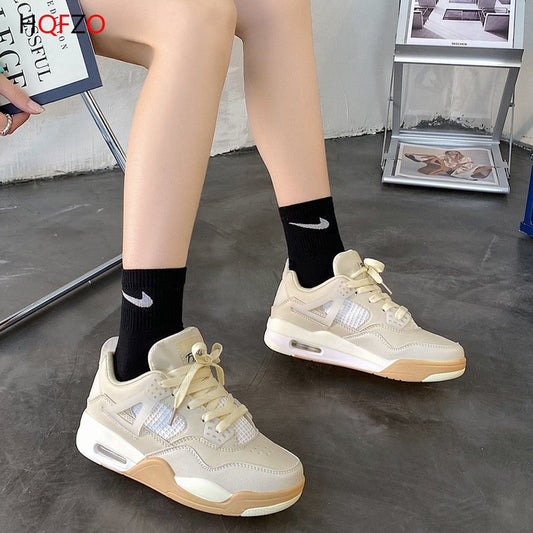 xiangtuibao   Women Sneakers Platform Breathable Sapatilha Feminina Tenis Comfortable White Casual Shoes Running Shoes Mujer  New