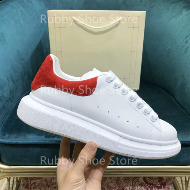 White Shoes Sneakers Designer Brand Luxury Women Platform Mcqueen Couple Shoes  for Men Chaussure Femme Zapatos De Mujer RB5