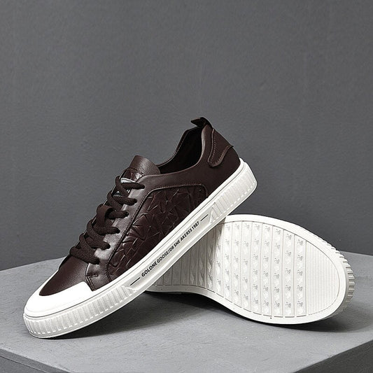 New High Quality White Shoes Men Shoes Men's Casual Shoes Fashion Sneakers Non-Slip Man Footwear Vintage Luxury Shoes Male Flats