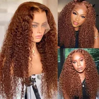 180% Pre-Plucked Natural Wave Glueless Curly Human Hair Wigs For Women Water Wave Glueless Wig Pre-Cut HD Synthetic Lace Wig