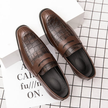 xiangtuibao Big Size 38-48 Men's Casual Leather Shoes Fashion Elegant Male Office Footwear for Party Wedding Luxury Men Formal Shoes Male