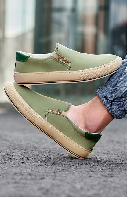 xiangtuibao Men Casual Shoes New Hot Sale Non-slip Canvas Shoes Men's Fashion Sneaker Men's Comfortable Flats Shoes Male Stylish Sneakers