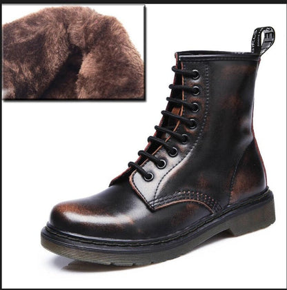 Men Boots  Spring Ankle Boots Shoes Winter Genuine Leather Shoes Man Punk Casual Riding Equestr Botas Hombre Plus Size 46