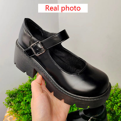 xiangtuibao  Women Shoes Japanese Style Lolita Shoes Women Vintage Soft High Heel Platform shoes College Student Mary Jane shoes