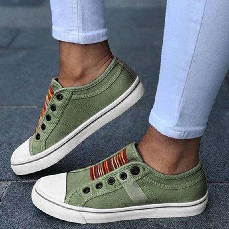 xiangtuibao   Low-cut Trainers Canvas Flat Shoes Women Casual Vulcanize Shoes New Women Summer Autumn Sneakers Ladies