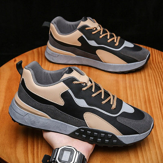 New Men's Sneakers Fashion Trend Platform Shoes Men Casual Ins Colorful Forrest Gump Shose Man Shoes Light Dad Shoes Big Size 44