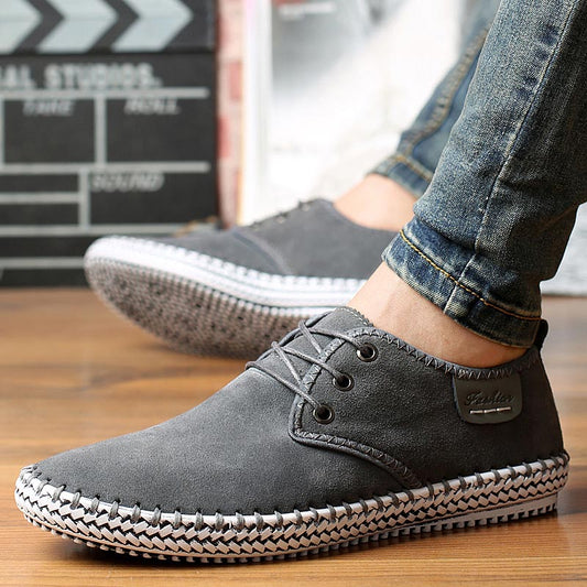 Men Sneakers Summer Shoes Plus Size  Fashion Lace-up Platform Sneakers Men Shoes Solid Casual Shoes Man zapatillas hombre