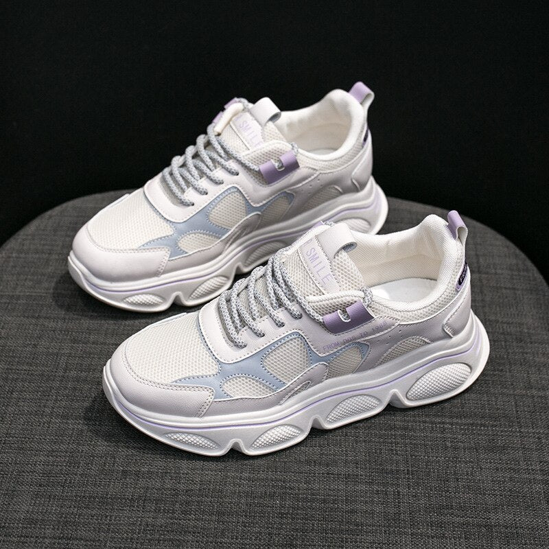 GHJIOL  Women Shoes Spring Women's Shoes Platform Ladies Sneakers Chunky Sneakers Shoes Casual Women Shoe Women Snekaers