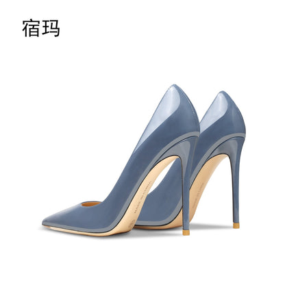 xiangtuibao  spring luxury brand leather extreme high heel pointed toe fashion ladies high-heeled shoes for women's shoes party wedding shoes