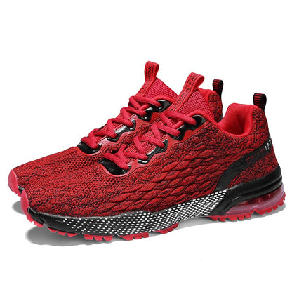 VastWave Air Cushion  Men's Running Sport Shoes Sneaker Fish Scale Woven Mesh Men Casual Shoes Light weight Man Leisure Shoe