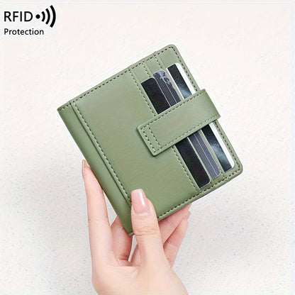 RFID-Safe, Lightweight Women's Wallet by CHARM INFINITE - Water-Resistant, Multi-Card Holder for Daily Commute, Snap Closure