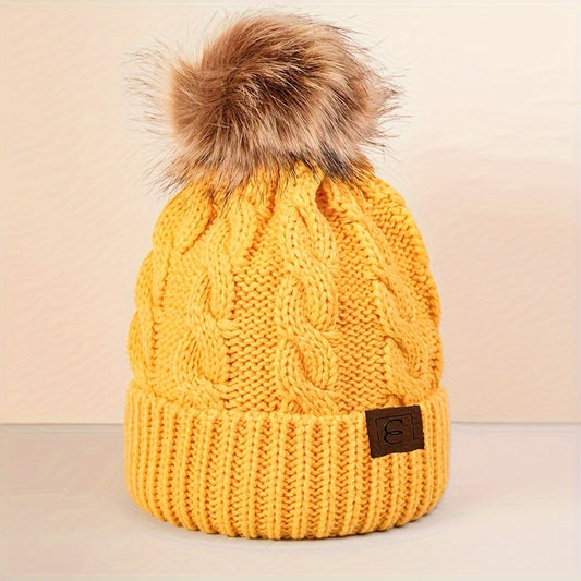 Lightweight Ribbed Knit Beanie - Soft, Warm, and Coldproof with Toggle Closure - Perfect for Women in Autumn and Winter