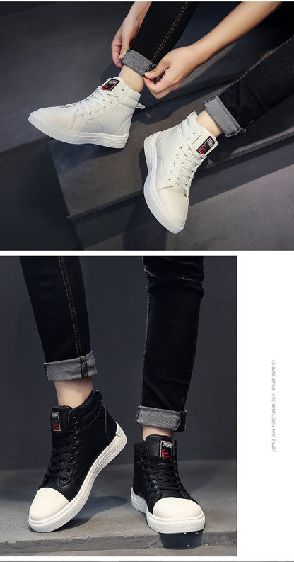 xiangtuibao  High Top Shoes Men Fashion Breathable Casual Shoes Daily White Shoes Classic Wear Resitant gym shoes Men Hip Hop Sneakers