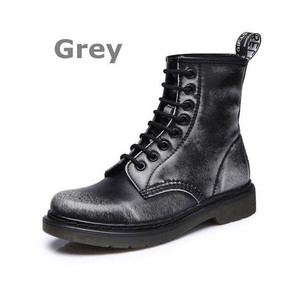 Men Boots  Spring Ankle Boots Shoes Winter Genuine Leather Shoes Man Punk Casual Riding Equestr Botas Hombre Plus Size 46