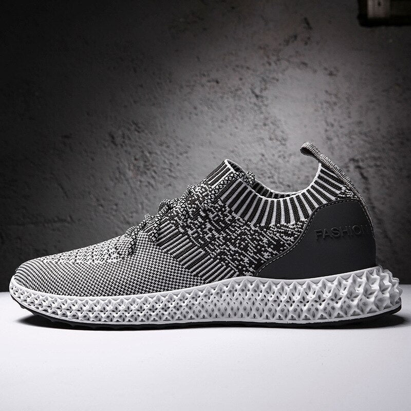 Men's shoes summer new breathable mesh shoes men's flying woven mesh sports running shoes youth men's casual trendy shoes