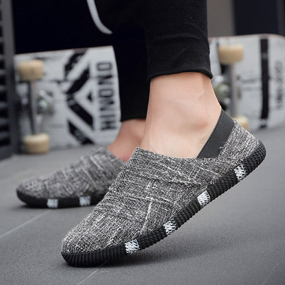 Men Causal Shoes All-match Breathable Slip on Set Foot  Canvas Shoes New Sneakers Men Flax Shoes Fashion Trend Shoes Men