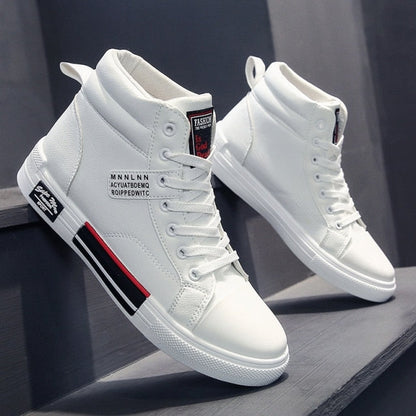 xiangtuibao  High Top Shoes Men Fashion Breathable Casual Shoes Daily White Shoes Classic Wear Resitant gym shoes Men Hip Hop Sneakers