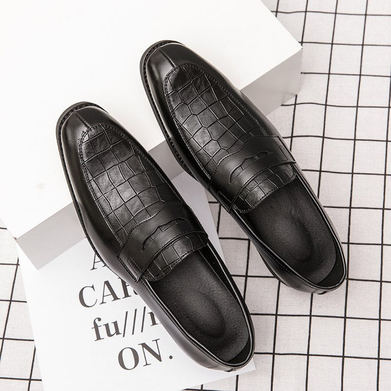 xiangtuibao Big Size 38-48 Men's Casual Leather Shoes Fashion Elegant Male Office Footwear for Party Wedding Luxury Men Formal Shoes Male