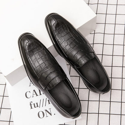 xiangtuibao Big Size 38-48 Men's Casual Leather Shoes Fashion Elegant Male Office Footwear for Party Wedding Luxury Men Formal Shoes Male