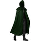 xiangtuibao European New Halloween Party Cape Men's Medieval Multicolor Cloak Coat Men's Fashion Gothic Cosplay Long Hooded Cloak Costume