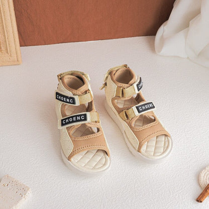 Summer Fashion Children's Sandals Korean High Quality Kids shoes boys and Girls' catwalk Style Soft-sole Sandals SO045