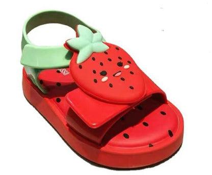 Newest Kids Summer Jelly Sandals Children Fashion Watermelon Straberry Pinapple Avocado jelly Princess Beach Shoes HMI042